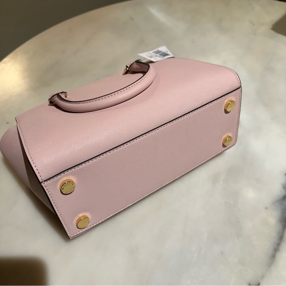 MICHAEL Michael Kors Pink Saffiano Leather Satchel - Picture 5 of 10